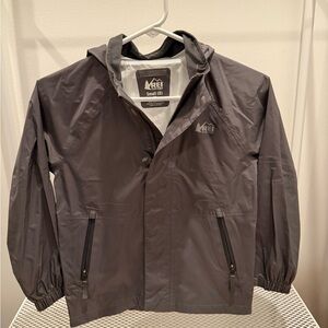 REI Gray Rainier Kids' Rain Jacket